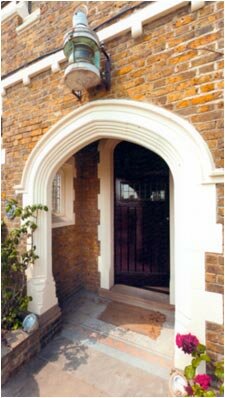 Side entrance to house