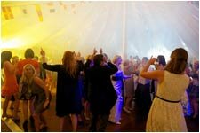 Party in the marquee